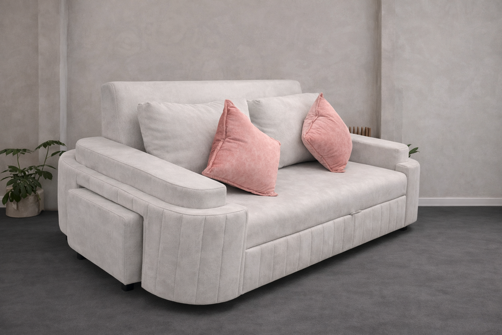Sofá Cama Holanda Moderno | Sofá Convertible Elegante para Sala