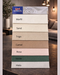 Sala Nogal – Sofá Moderno + Poltrona y Cojines Decorativos