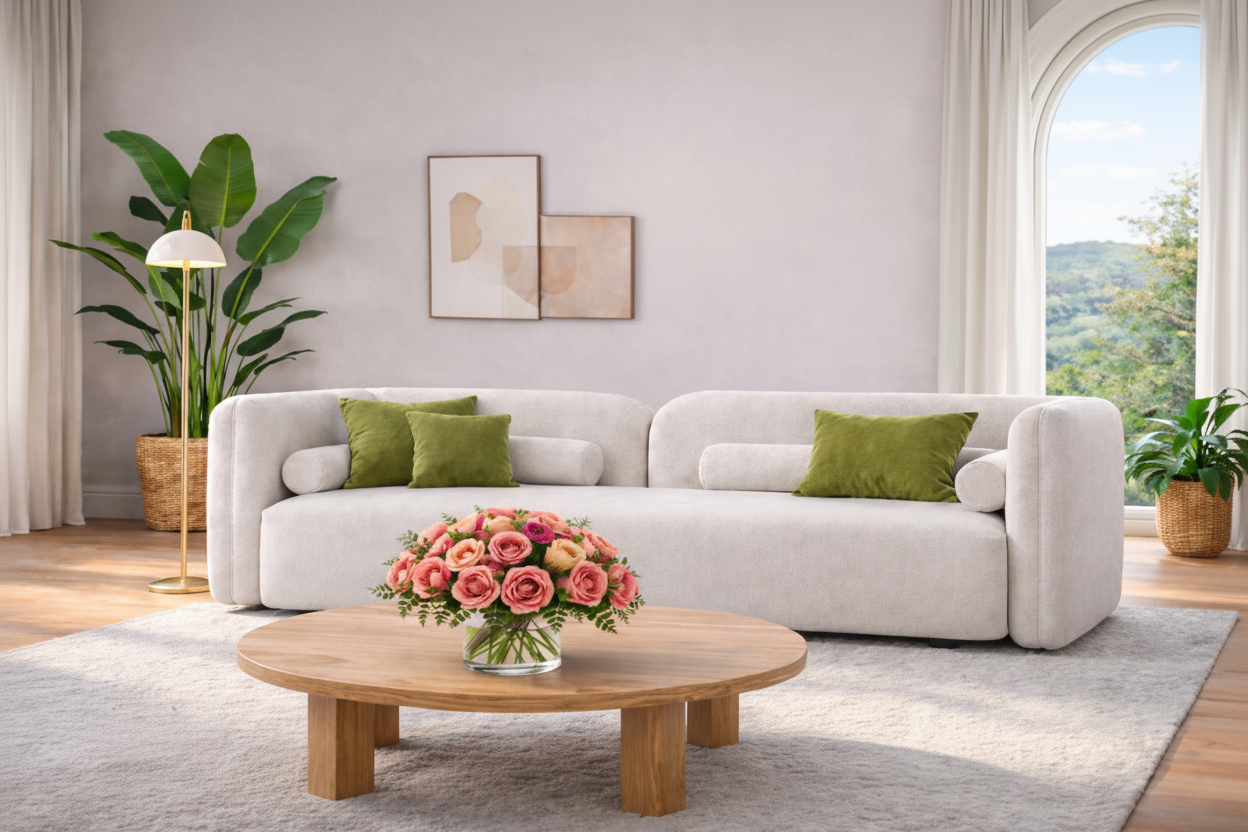 Sofá Lirio Moderno Minimalista | Sofá Elegante