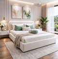 Cama Lirio Moderna Tapizada | Diseño Premium y Alta Calidad